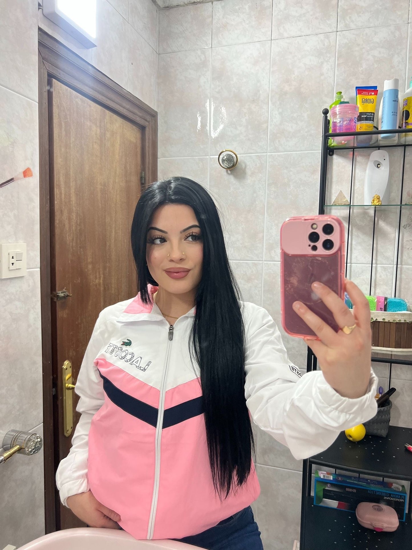 Chándal Mujer Lacoste (Rosa)