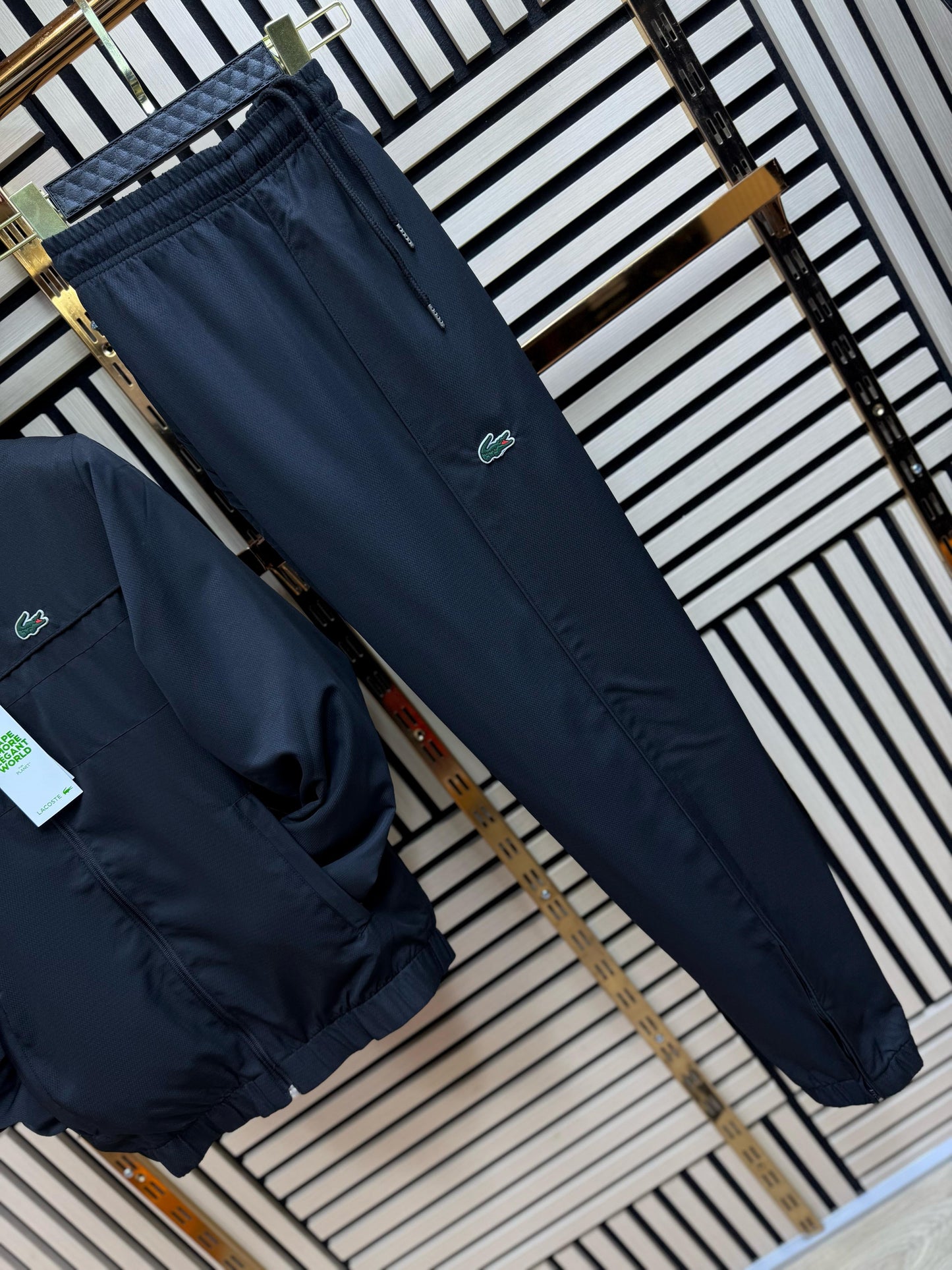 Chándal Lacoste (Negro )